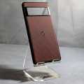 Google Pixel 6 Case - Premium Leather Soft TPU Bumper Shockproof Anti-Scratch Protective Phone Cover. 