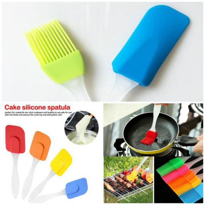 Oil Brush Pack Of 2 Spatula and BAR B Q Oil Brush Cake Spatula BBQ Oil Brush Pack of 2 Daraz.pk