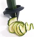Manual Spiral Cutter for Vegetable Spaghetti, 2 in 1 Vegetable Cutter, Vegetable Spiral Cutter for Carrot, Cucumber, Courgettis, Vegetable Noodles, Vegetable Noodles Spiral Cutter Spiral Schneider Vegetable Peeler Endless Julienne Cutter with Guiding Lid. 