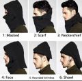 Thermal Fleece Balaclava Hat Hood Ski Bike Wind Stopper Mask Monkey Cap Polyester soft Bike Motorcycle full Face Mask Cover Protection Cycling Sports Biker Face Mask Winter Cap and hoodie for men Touring in Snow weather. 
