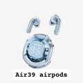 Air 31 AirPods & Air 39 AirPods | Wireless Bluetooth Earbuds with Silicone Pouch – True Stereo Sound, Built-in Mic, Type-C Charging Case – Available in White, Black, Pink, Green, Blue.. 