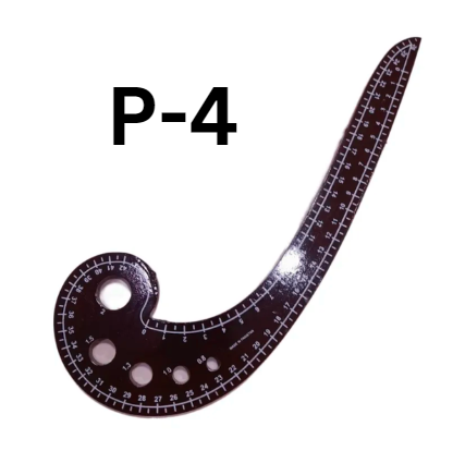 Wooden French Curve Ruler Sewing, Comma Shape Ruler for Sewing Dressmaking Custom Drawing Draft Measure Template