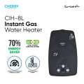 Instant Gas Water Heater 8 Liters – Dual Ignition (Battery + Adapter), Pure Copper Heat Chamber – LPG & Natural Gas. 