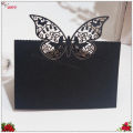 50/100pcs Laser Cut Wedding Invitation Card Pearlscent Paper Card Wedding Decorations Party White Hollow Out Butterfly 9*12cm 6z. 