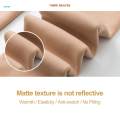 Fleece Lined Tights Stockings for Women Translucent Fleece Winter Warm Tights High Waist , Skin Color, 300g With feet. 