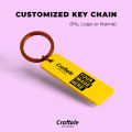 Customized Wooden KeyChain with your Picture, Logo or Name | Custom KeyChain Print | Craftale. 