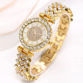 【S Elvey Trend Store】business quartz watch Fashion Full Sky diamond girl watches. 
