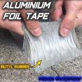 Super Strong Waterproof Butyl Aluminum Rubber Foil Tape Repair Adhesive Leak Proof Tape 1M. 