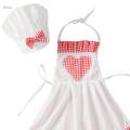 Newborn Baby Chef Costume Apron Chef Hat Baby Chef Outfit for Photography Girl L. 