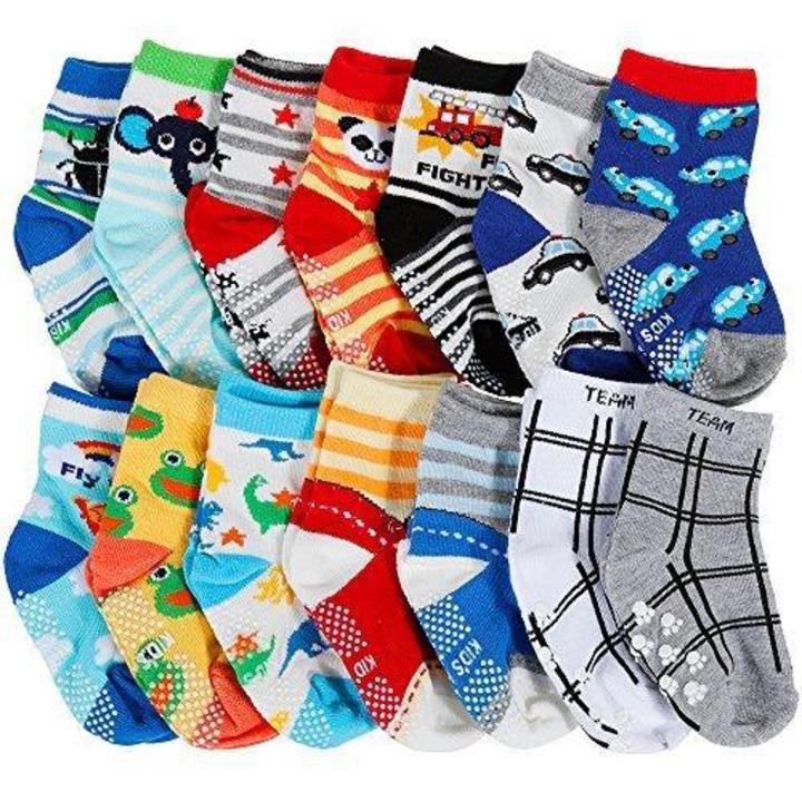 Pair Of 12 Multicolor Socks For New Born To 1 Year Old Unisex Babys