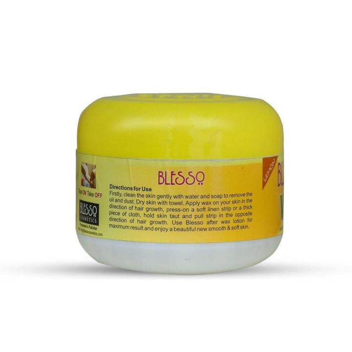 blesso cream wax lemon flavour best for all type of hair