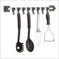 8 HangEase Hooks Kitchen Accessories Organizer Rack | Cloth Hanging Stand Wall Mounted. 