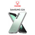 YOUSKH SAMSUNG S24 Transparent Case - Youksh SAMSUNG S24 Transparent Cover - Transparent Soft Shock Proof Jelly Back Cover.. 