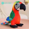 Stuffed Parrot Toy Colorful Parrot Plush Toy Realistic Bird Stuffed Doll for Home Decor Christmas Gift Educational Soft Toy for Kids Adults Stuffed Bird Doll. 