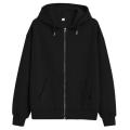 Jack Beos Black Zipper Fleece Pull Over Hoodie For Women 20092022. 