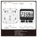 Kitchen Timer, Magnetic Kitchen Timer, with Adjustable Sound Alarm and Memory Function for Cooking and Studying. 
