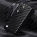 Vantime for vivo V40 Pro 5G V30e V29e V29 Case PU Leather Back Carbon Fiber Pattern Slim Matte Phone Casing. 