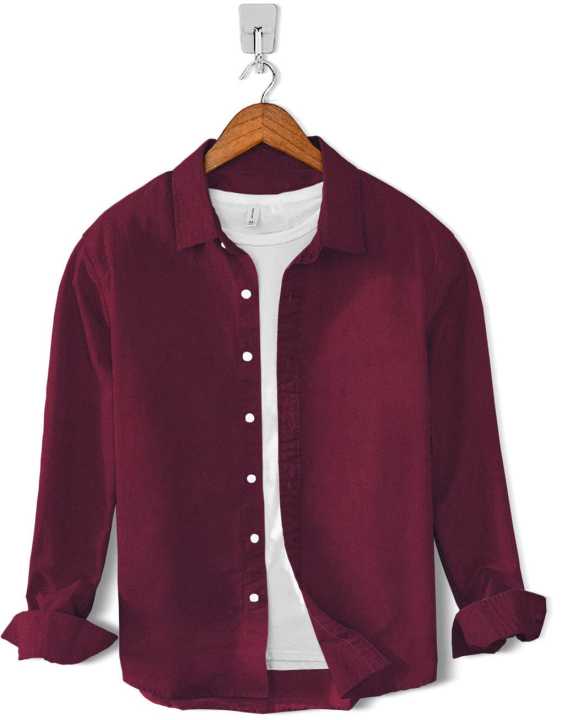 Maroon%20Casual%20Shirt%20-%20Image%202