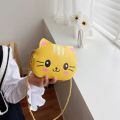 Cute Cat Shoulder Bag Children Crossbody Messenger Bags for Girls Kids PU Leather Small Handbag Cartoon Coin Purse Wallet. 