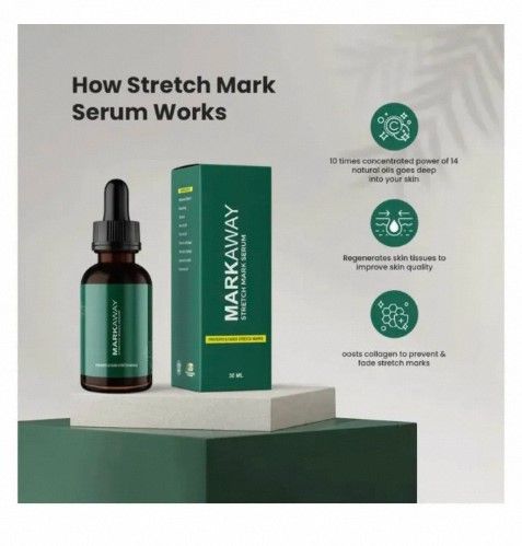 Markaway Stretch Mark Serum Hydrating and Moisturizing Formula Improves Skin Texture and Reduces Stretch Marks