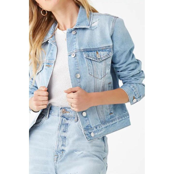 Lightweight denim jacket womens best sale