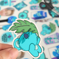 BTS RM BT21 KOYA  Stickers UNCUT A4 (SS04 ). 