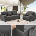 Quilted Sofa Covers - 5 Seater Sofa Runners - 3+1+1 - Cotton. 