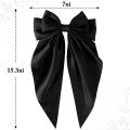 Big bow silk hair clip for woman girls latest fashion hair clips for girls hair accessories. 