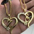 ALPHABET NECKLACE, A TO Z LOCKET PERSONALIZED/CUSTOMIZED-(PERFECT GIFT TO SEND YOUR WIFE , FIANCE, HUSBAND, FATHER , OR ANY ONE). 