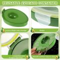 XHHDQES Avocado Keeper 3 Pieces Reusable Avocado Storage Container Individual Avocado Saver Avocado Pod Avocado Cover. 