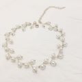 Fish Line Pearl Necklace Choker Short Clavicle Chain Women. 