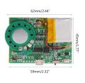 Light Sensor Sensitive Key Control MP3 Sound Playback Circuit Module for Greeting Card with Speaker Lithium Battery USB Download. 