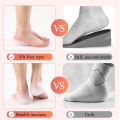 KOTLIKOFF Invisible Height Increase Silicone Socks Gel Heel Pads Heel Cushion Soles Insole Foot Massage Orthopedic Arch Support. 