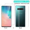 Samsung Galaxy S10 Front and Back Hydrogel film Jelly Protector. 