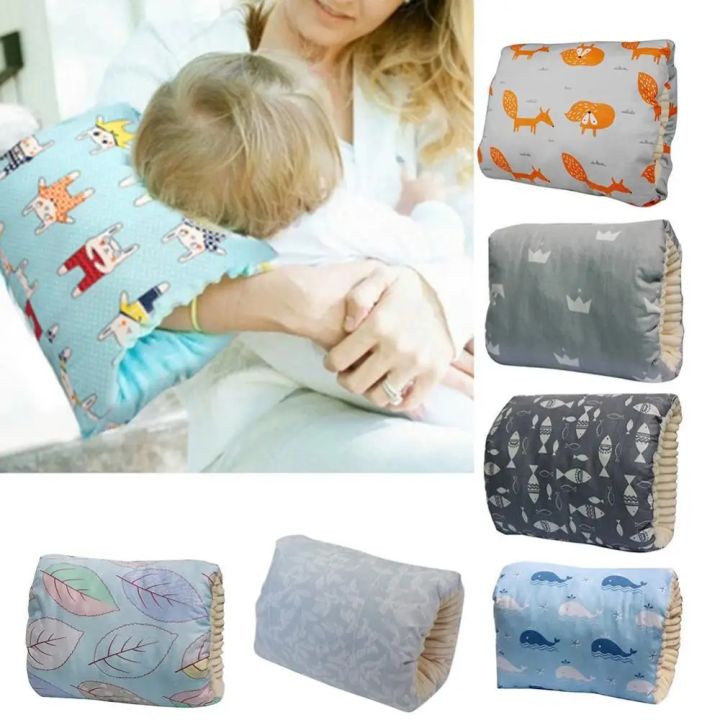 Soft Arm Pillow Comfortable Baby Nursing Arm Pillow Soft Breathable Fabric Machine Washable Non-fading Cartoon Print Ideal for Breastfeeding Buyers' Favorite