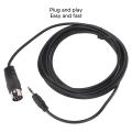 8 Pin Din Male Plug To 3.5mm Male Adapter, Plug and Play Sensitive Din 8 Pin To 3.5mm MIDI Cable for Musical Instrument. 