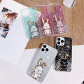 Luxury Cute Stand Rabbit Soft Phone Case For Xiaomi Redmi Note 13 13ProPlus 12 12C 12S 11S 10C 10S POCO X6 M6 Spakly Bling Cover. 