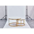 IMPORTED Corner / Coffee / Side Table SET Stainless Steel Electroplated Gold X-33. 