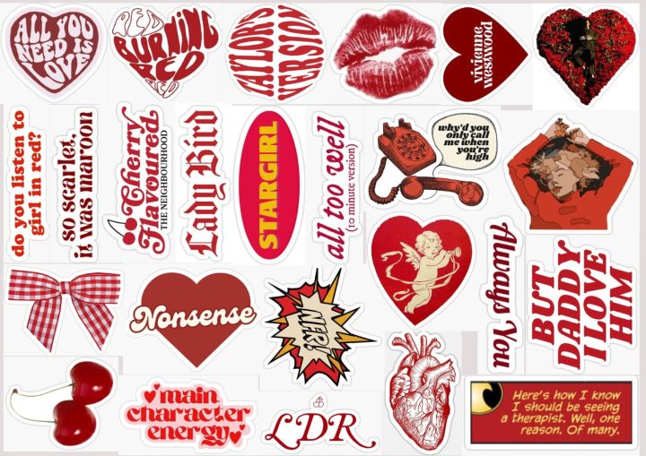 25pcs%20RED%20AESTHETIC%20sticker%20pack%20based%20on%20cherry%20red%20ribbon%20bows%20girly%20cute%20cool%20Pinterest%20camden%20wine%20red%20journalling%20laptop%20guitar%20-%20Image%208