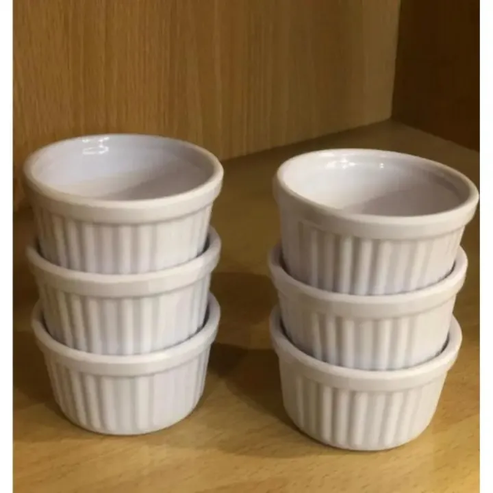 6%20pcs%20Melamine%20Tableware%20Fluted%20Ramekin%20Condiment%20Pots,%20Sauce,%20Dip%20Bowls%20Mini%20Dip%20Sauce%20Bowls%202.5%20inch%20/%20Double%20Glazed%20-%20Image%202