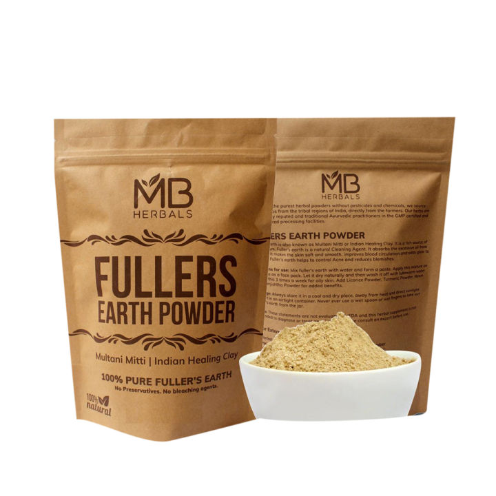 Fullers Earth Powder For Skin Multani Mud Mitti  Healing Clay 400 grams
