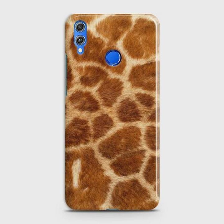 Huawei Honor 8C Cover - SkinLee HQ Hard Case - Furry Giraffe Texture - SKINLEE-404-1-473-296