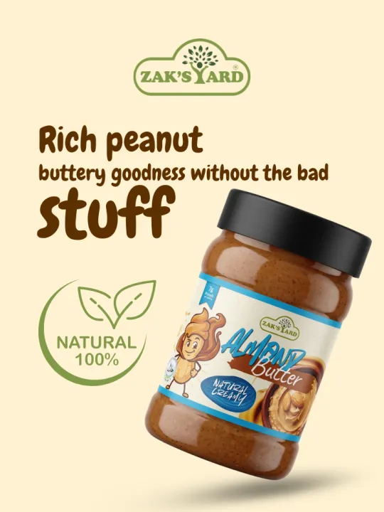 ZAKSYARD%20Almond%20Butter%20Creamy%20(Rich%20&%20smooth)%20210g%20-%20Image%206
