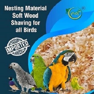 Natural Soft Wood Shaving Nesting Material for Birds (1 KG Bura)