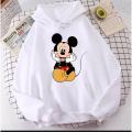 CUTE MICKEY CARTOON Hoodie New And Trendy Printed Kangaroo Hudie Pocket Drawstring Pullovers Clothing Long Sleeves Export Quality Winter Wear For Girl & Women. 