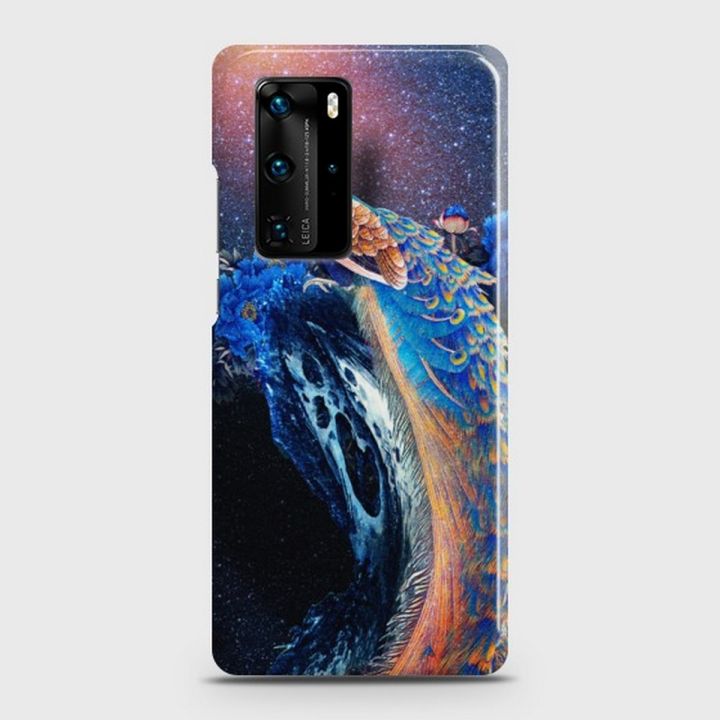 Huawei P40 Pro Cover - SkinLee HQ Hard Case - Peacock Diamond Embroidery - SKINLEE-566-1-698-499