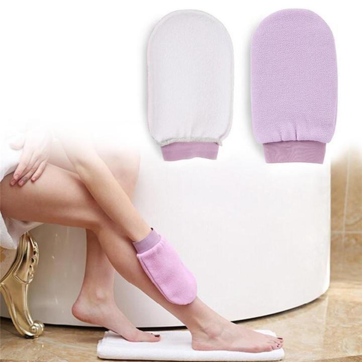 1pcs Shower Bath Gloves Exfoliating Wash Skin Mitt Massage Loofah Body Scrubber