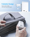 LENCEN US to UK Plug Adapter, Foldable Type G Travel Outlet Adapter with 4 USB Charger(2 USB C), Power Adaptor for USA to Ireland Scotland Dubai Hong Kong England British Kenya London. 
