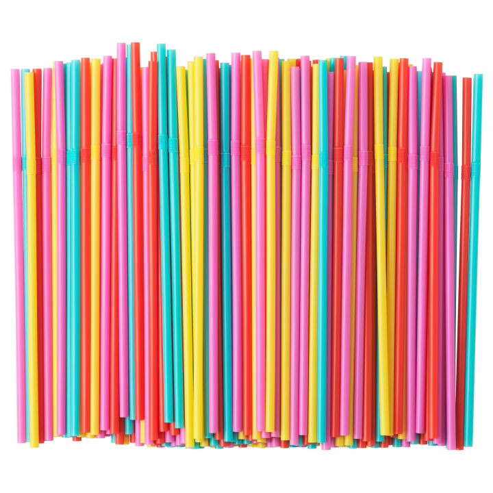 IKEA Soda Bandable  Assorted Colors Smoothie Straws, Pack of 200 Pieces