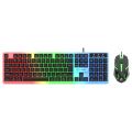 Limei GTX300 Square key Backlight Suspension Gaming Keyboard and Mouse Mechanical Feeling Keyboard Illuminant Keyboard Mouse Suit. 
